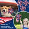 Patriotic Pinwheels 24Pcs 4th of July Pinwheels American Flag Red White and Blue Pinwheels Bulk for Kids 4th of July Decorations